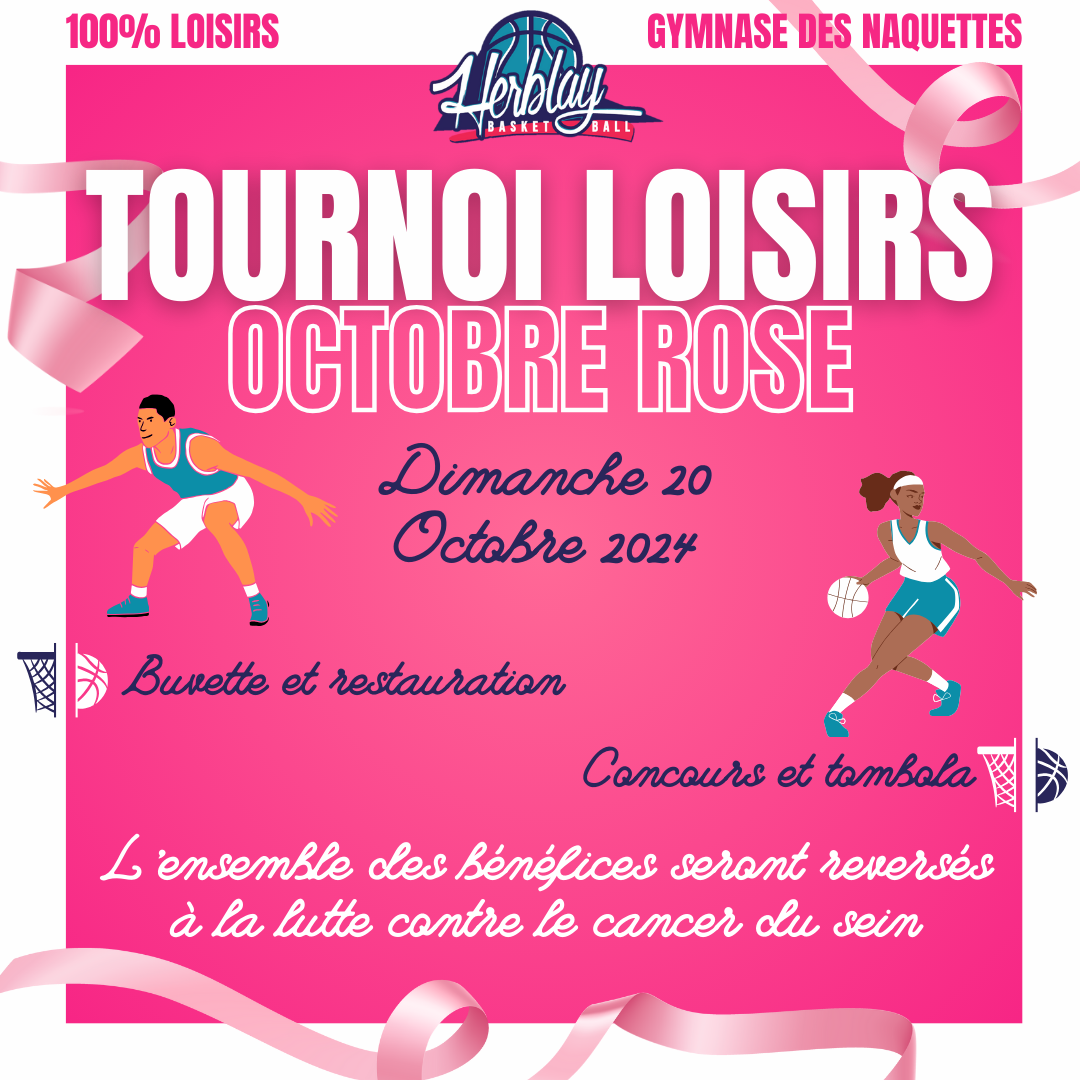 Flyer pour un tournoi afin de soutenir le cancer du sein